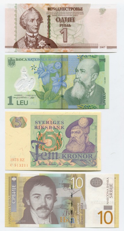 Europe Set of 7 European Banknotes
UNC; Set 7 Pcs