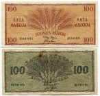 Finland 2 X 100 Mark 1955-1957
P# 91-97; VF