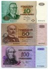 Finland 10-5-100 Mark 1980-1977-1976
AU/VF/VF