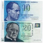 Finland 10-20 Mark 1986-1993
P# 113-123; UNC