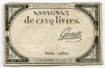 France 5 Livres 1791
P# A76; F.
