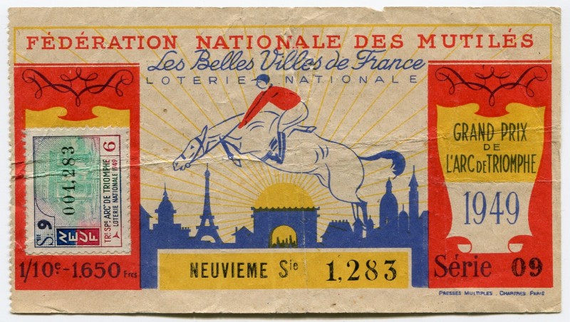 France National Lottery 1949
VG.