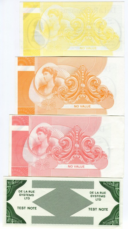 Great Britain 4 Pcs Lot Test Note DeLaRue
UNC