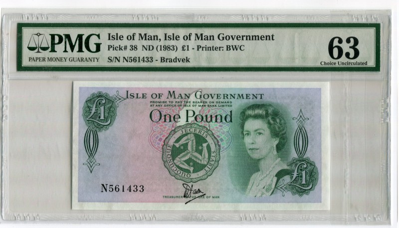 Isle of Man 1 Pound 1983
P# 38a; UNC