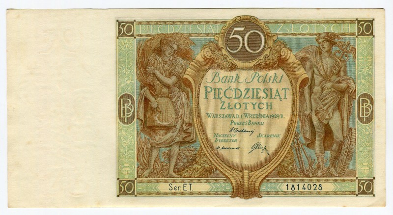 Poland 50 Zlotych 1929 
P# 71; UNC