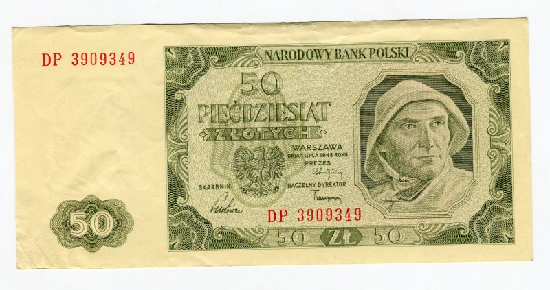 Poland 50 Zlotych 1948 WZOR/Specimen
P# 138; aUnc