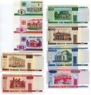 Belarus 9 Pcs Set 1-10000 Roubles 2000
UNC