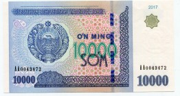 Uzbekistan 10000 Som 2017
P# 84a; UNC