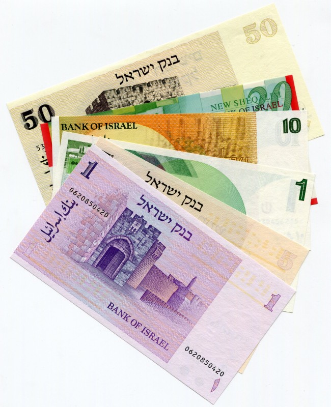 Israel 6 Pcs Lot Various
UNC