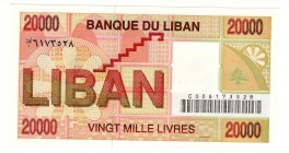 Lebanon 20 000 Livres 1994
P# 72; UNC