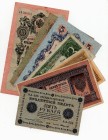 Russia Lot of 7 Banknotes 1898 - 1918
.