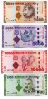 Tanzania Lot of 4 Banknotes 2010
500 2000 5000 & 10000 Shillings 2010 ; UNC