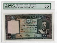 Afghanistan 100 Afganis 1939 PMG 65
P# 26a; UNC