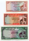 Ceylon 2-5-10 Rupees 1973-1977
XF-UNC