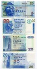 Hong Kong 4 X 20 Dollars 1998-2006
UNC