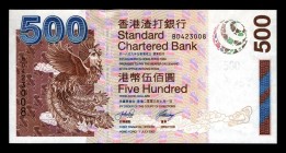 Hong Kong 500 Dollars 2003 Rare
P# 294; BD423008; UNC.