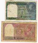 India 1 & 2 Rupees 1943
F-VF