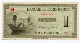 Indochina 1 Piastre 1945
P# 76; UNC