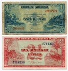 Indonesia 1 & 2 1/2 Rupiah 1951
VF/XF