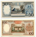 Indonesia 10 & 100 Rupiah 1964
UNC