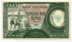 Indonesia 10000 Rupiah 1964
P# 101; UNC
