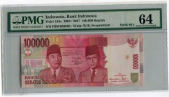 Indonesia 100000 Rupiah 2004 (2007) PMG 64 #888888
P# 146c