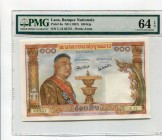 Lao 100 Kip 1957
P# 6a; PMG64