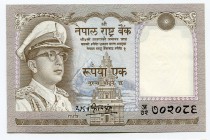 Nepal 1 Rupee 1974
P# 16; UNC