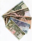 North Korea 1-5-50-100-1000 Won 1992-2006
AU-UNC