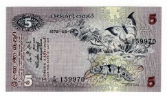 Sri Lanka 5 Rupees 1979
P# 84a; UNC
