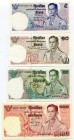 Thailand 5-10-20-100 Baht 1969
UNC