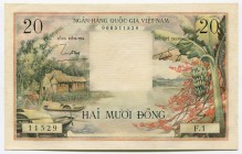Vietnam - South 20 Dông 1956 Rare
P# 4a; UNC; Rare
