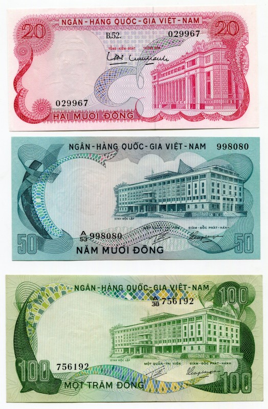 Vietnam - South 20-50-100 Dong 1969
UNC