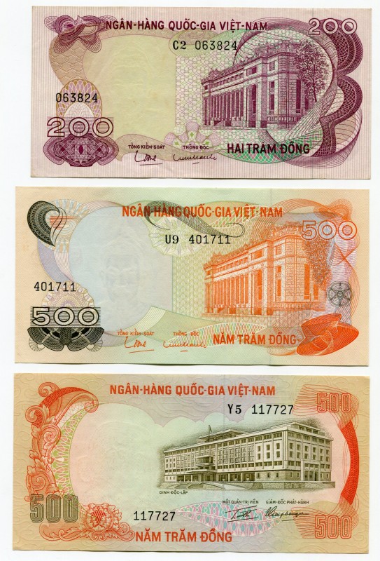 Vietnam - South 200-500-500 Dong 1970-1972
UNC