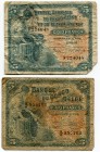 Belgian Congo 2 x 5 Francs 1952-1953
F