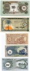Biafra 5-5-10 Shillings 1-1 Pound 1960 s
VF/UNC