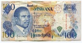 Botswana 100 Pula 1993
P# 16; VF.