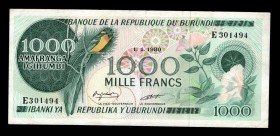 Burundi 1000 Francs 1980
P# 31; E301494; aUNC.