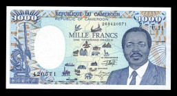 Cameroon 1000 Francs 1992
P# 26c; 269420571; UNC.