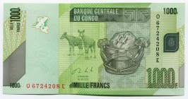 Congo 1000 Francs 2013
P# 101b; UNC.