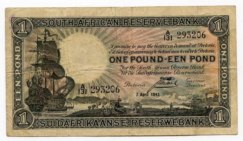 South Africa 1 Pound 1943
VF