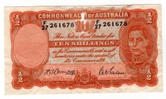 Australia 10 Shillings 1942
P# 25и; F