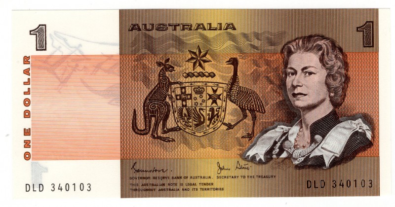 Australia 1 Dollar 1983
P# 42d; UNC