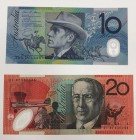 Australia 10 & 20 Dollars 2006-2008
VF-UNC