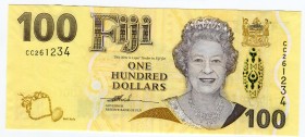 Fiji 100 Dollars 2007 Hybrid Banknote
P# 114; UNC