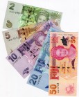 Fiji 2-5-10-20-50 Dollars 2007
UNC