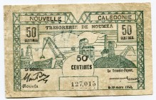 New Caledonia 50 Centimes 1943
P# 51; VF