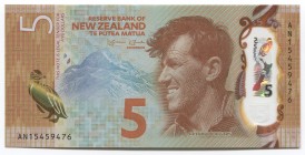 New Zealand 5 Dollars 2015
P# 191; UNC; Polymer