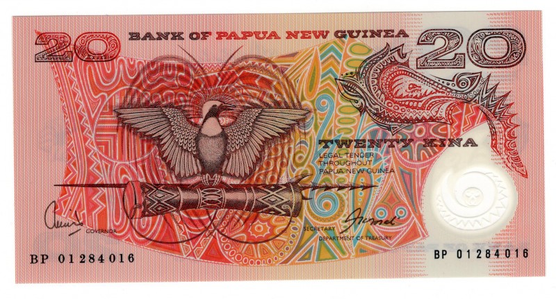 Papua New Guinea 20 Kina (ND)
P# 10c; UNC