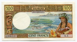 Tahiti 100 Francs 1969 Papeete
P# 23; VF